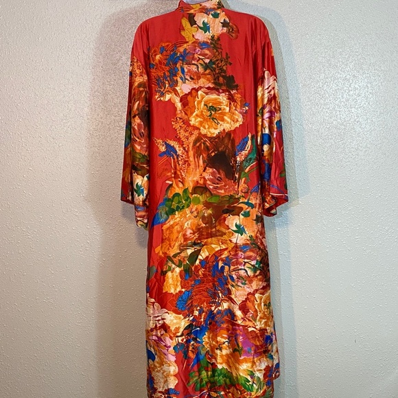 Natori Multicolor Floral Kimono/Mumu/Kaftan/House Dress - Picture 3 of 10